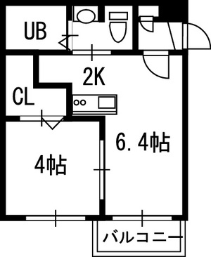 ＶＩＬＬＡＧＥ北大通壱番館の間取り