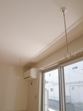 その他設備　室内物干し