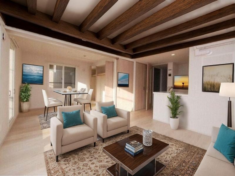 居室・リビング　※実際は家具等はございません。