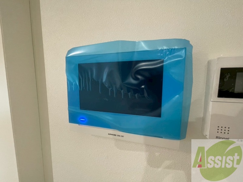 セキュリティ　ＴＶモニター付インターホンです。来客者の顔が見えるので安心！