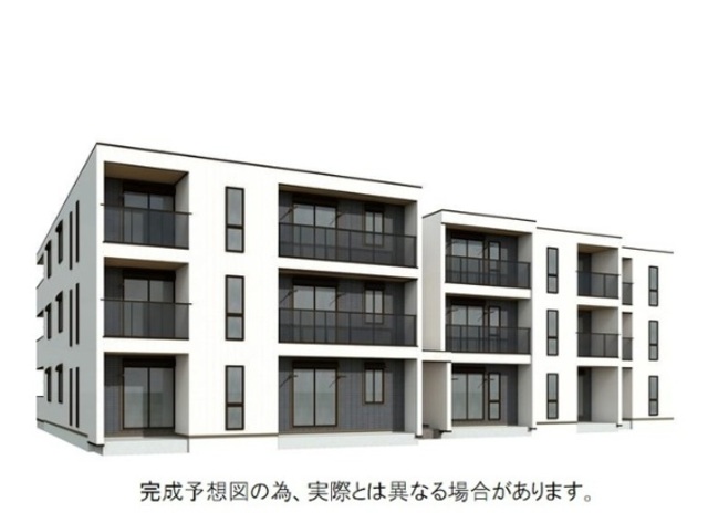 建物外観　先行申込受付開始。