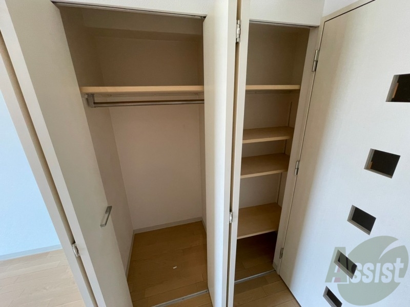 収納　収納を開けてみました！たくさん入りそうですね～