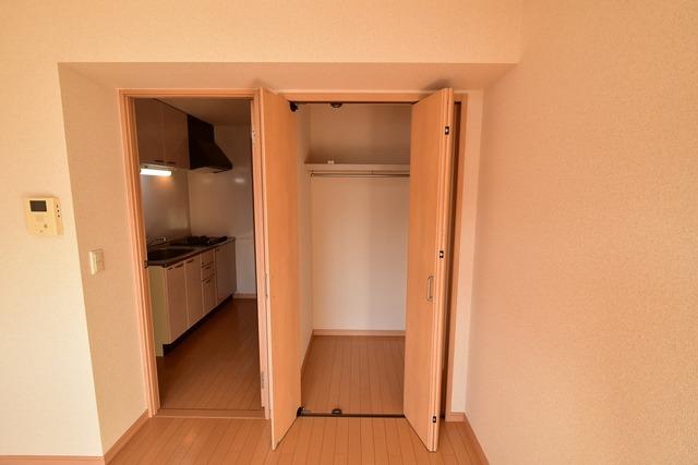 収納　奥行きのあるクローゼットは収納力も豊富です