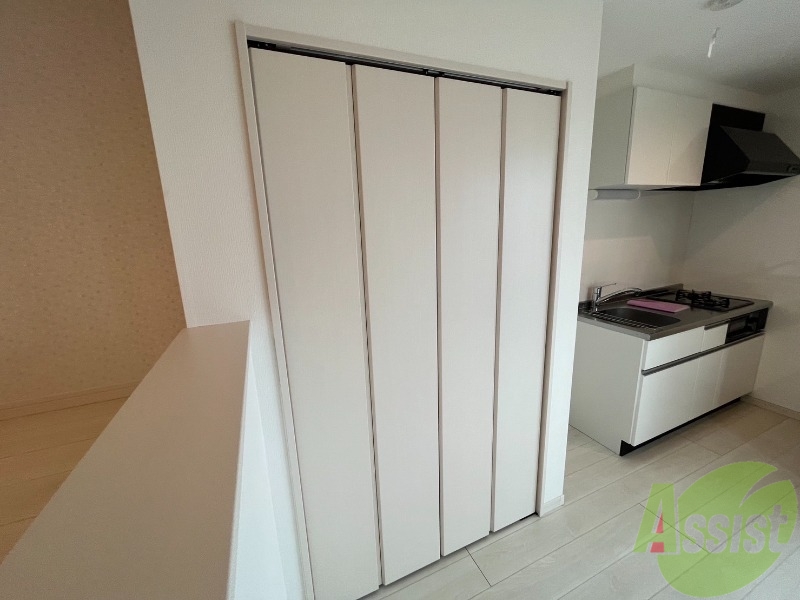 収納　洋室のクローゼット。広さは十分そうです。