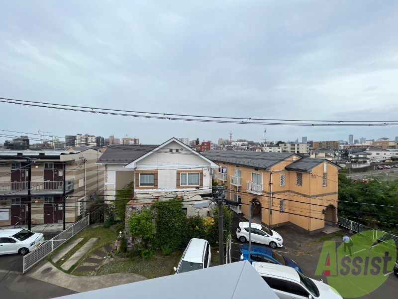 セキュリティ　バルコニーからの眺めはこんな感じですよ。