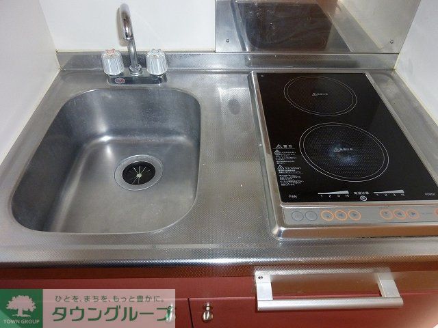 キッチン　２口電気コンロ