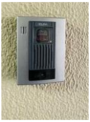 セキュリティ　インターホンです