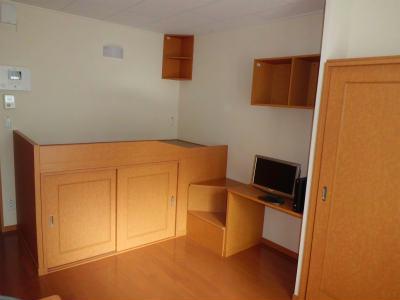 居室・リビング　高い所で寝られます。