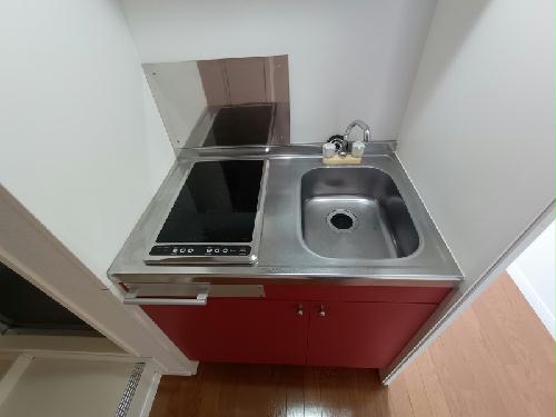 キッチン　コンロは2口コンロです。
