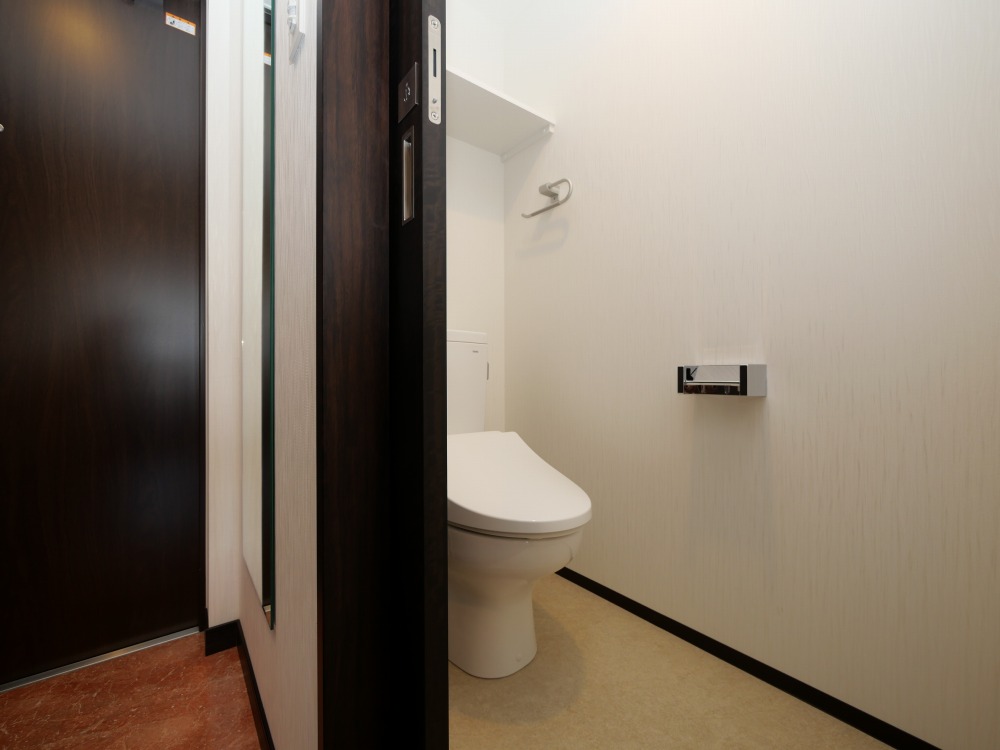 トイレ　ゆったりとした空間のトイレです
