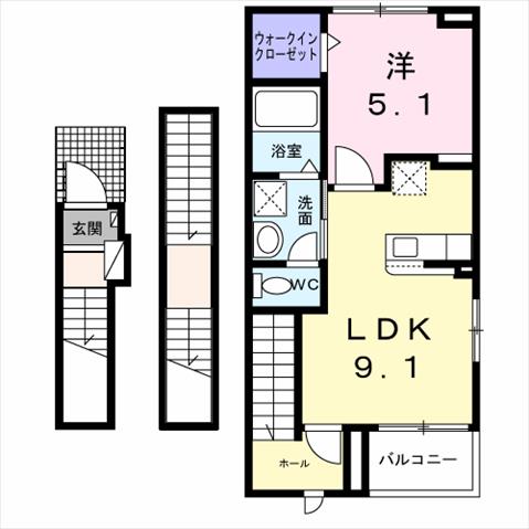 シャリオ バシェの間取り写真