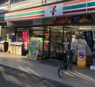 コンビニ　セブンイレブン中野桃園店（コンビニ）まで48m