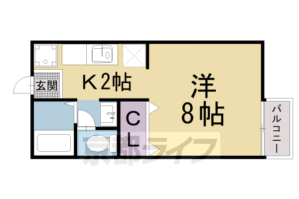 ハイツ山岡の間取り写真