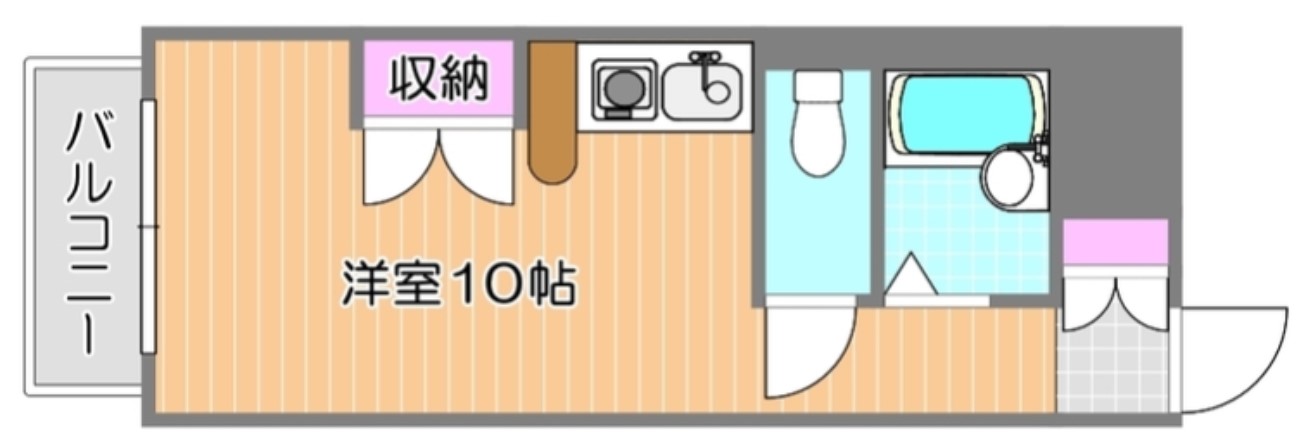 ＪＲ山陽本線 岡山駅 4階建 築38年の間取り写真