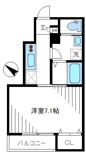 ＪＲ総武線 阿佐ケ谷駅 徒歩8分 2階建 築8年の間取り写真