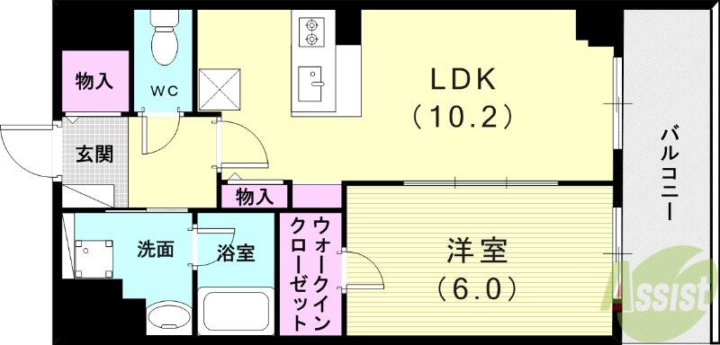 マンションレオーノの間取り写真