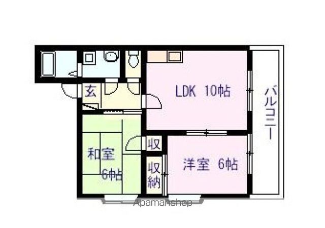 ＪＲ可部線 大町駅 徒歩5分 4階建 築26年の間取り写真
