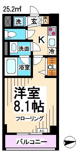 京王線 桜上水駅 徒歩3分 6階建 築11年の間取り写真