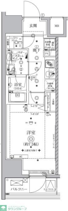 ALTERNA亀戸の間取り写真
