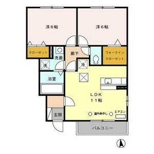 桑名市大字桑部のアパートの間取り