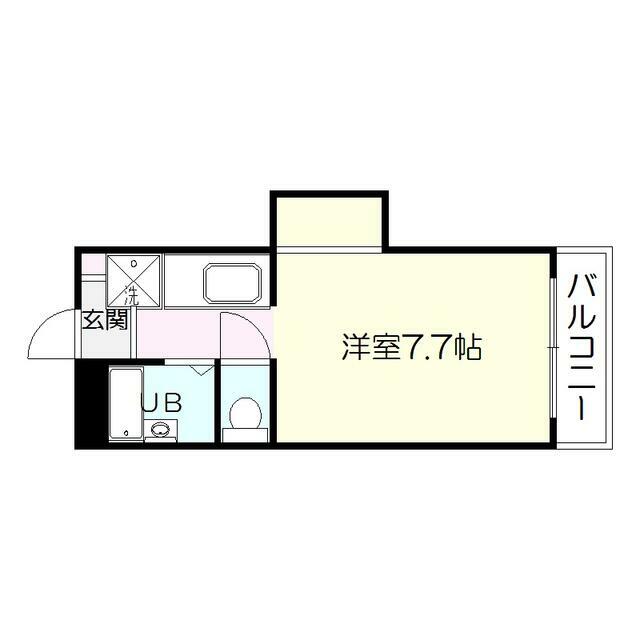 鹿児島市南郡元町のマンションの間取り