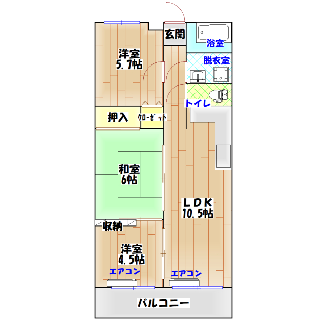 ロイヤル台新の間取り