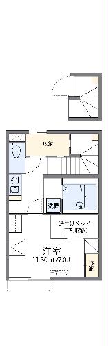 レオパレスＭｅｒｉｔの間取り