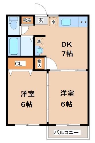 ノーブルカーサ堀内の間取り