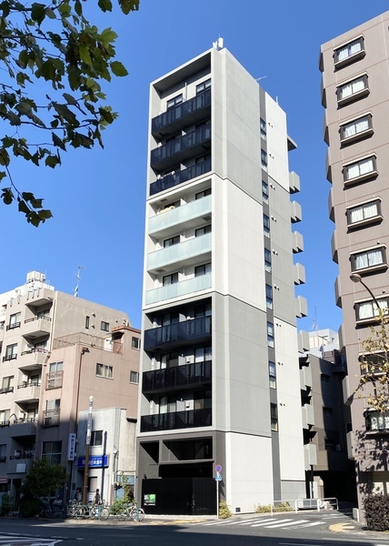 新宿区西早稲田のマンションの建物外観