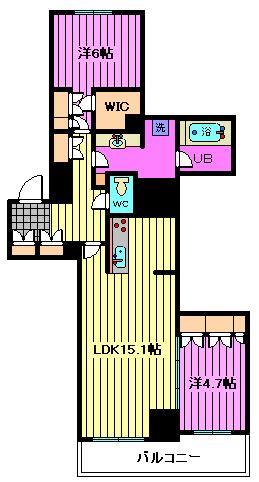 大宮スカイ＆スクエア　ザ・タワー902（地番）の間取り