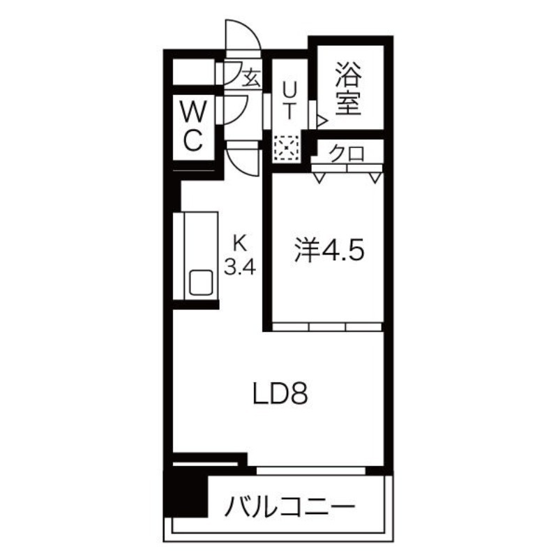 ヴォーネン円山裏参道の間取り