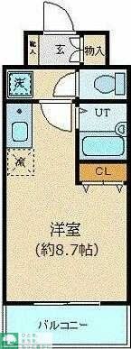 エスコート麻布十番の間取り