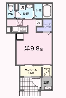 【五日市中央1丁目アパートの間取り】