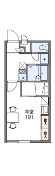 レオパレスエクセルコートの間取り