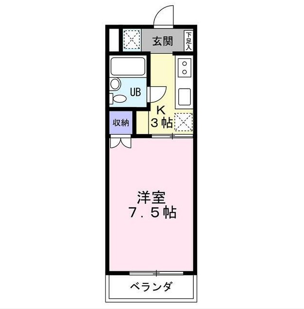 【御殿場市茱萸沢のマンションの間取り】