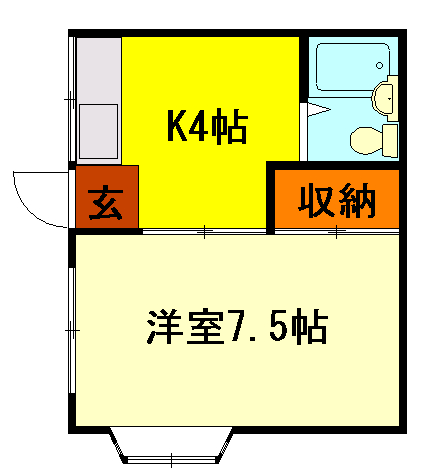 コーポ福田の間取り