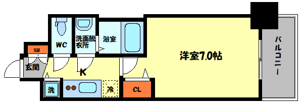 プレサンス水都OKAWAの間取り