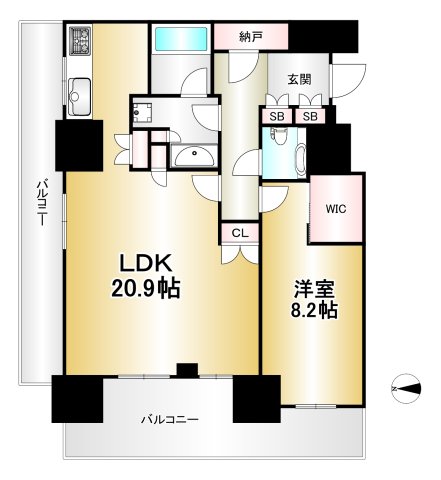 ブリリアタワー名古屋グランスイートの間取り