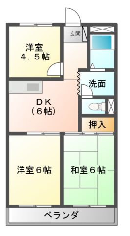 テクノハイツ楓の間取り