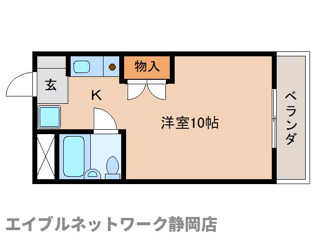 【静岡市葵区末広町のマンションの間取り】