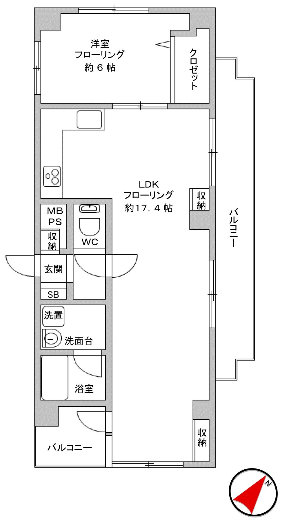 コム・コールデコットの間取り