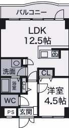 明石市野々上のマンションの間取り