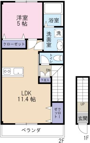 サンキュ阿南の間取り