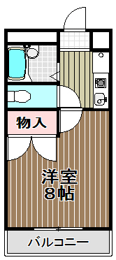 レオパレスクレストの間取り写真