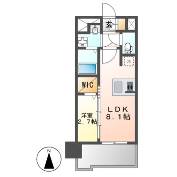 エスリード葵 広小路通の間取り