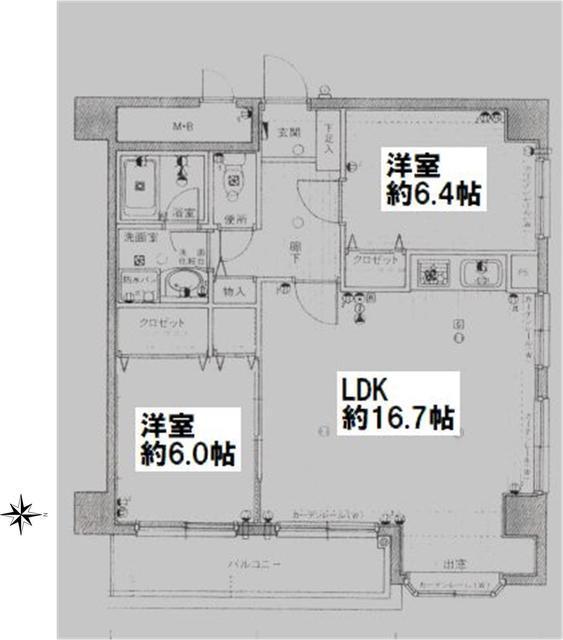 バルミープラザ八丁堀の間取り