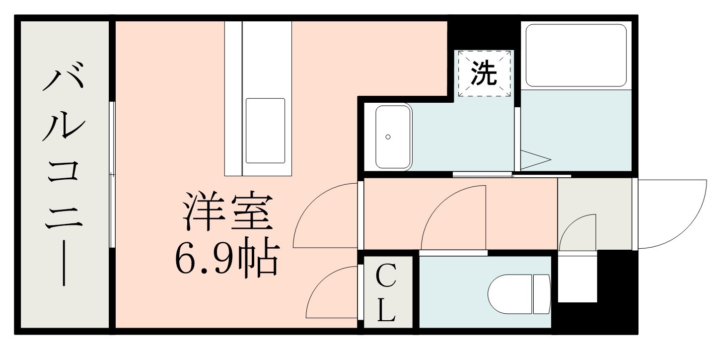 鹿児島市新栄町のマンションの間取り