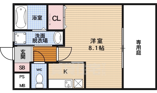 J・シーダ花園の間取り