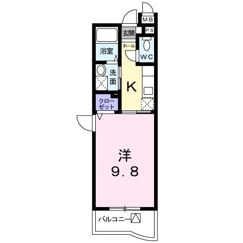 【宇治市大久保町のマンションの間取り】