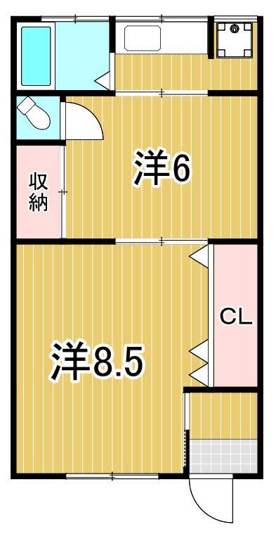 綾建荘の間取り